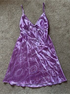 Purple silk Slip Dress - Women Intimates & Sleepwear
